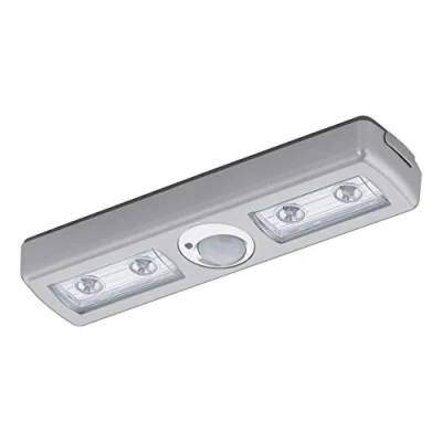 Afbeelding van EGLO Baliola LED wandlamp met sensor 4 lichts zilverkleurig/kunststof
