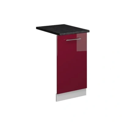 Afbeelding van Vicco Vaatwaspaneel Fame Line, bordeaux hoogglans, 45 cm, AP antraciet