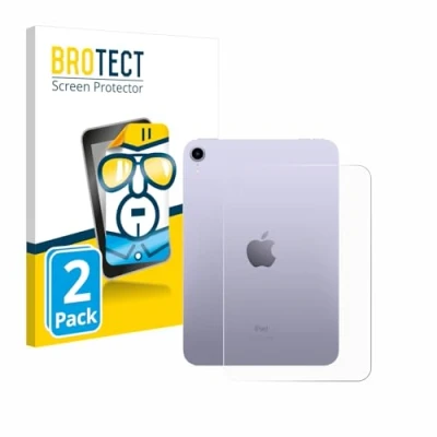 Afbeelding van BROTECT Screenprotector voor Apple iPad Mini 7 WiFi 2024 (Achterkant) Folie Beschermfolie transparant (2 Stuks)