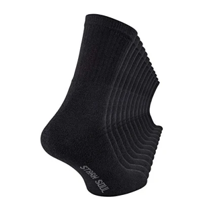 Afbeelding van STARK SOUL Crew Socks Essentials, tennissokken, vrijetijdssokken, (6 of 12 paar), katoen, zwart, wit, grijs gemêleerd, paar 39/42 EU
