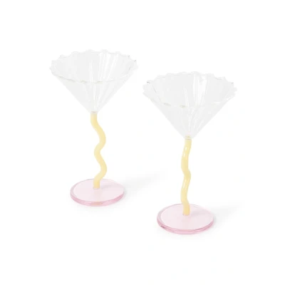 Afbeelding van &amp;Klevering Coupe curve karamel set van 2