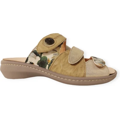 Afbeelding van Think! Slipper Camilla 3 000078 6010 Metallic Ananas Combi