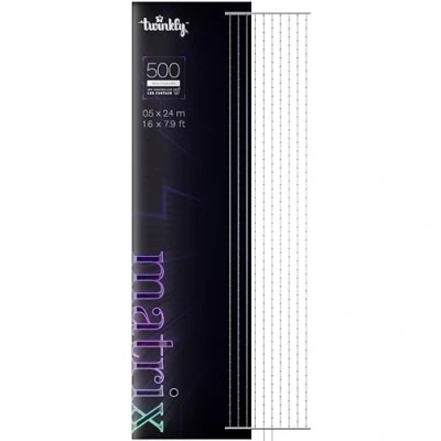 Afbeelding van Twinkly Matrix 500 LED RGB, Gordijn Hoge Dichtheid, Slimme Multikleur Gaming RGB Lichtgordijn, Compatibel met Razer Chroma, Omen, Alexa, Google Home, Licht, Transparante Draad, 0.5m x 2.4m