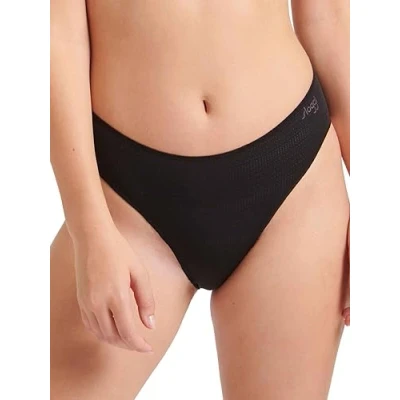 Afbeelding van Sloggi 6P ZERO Motion Ultra High Leg Brief Zwart polyester Small Dames