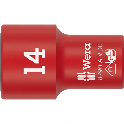 Afbeelding van Wera 05005930001 8790 B VDE Zyklop Dop Geïsoleerd 1/4&quot; 14 Mm