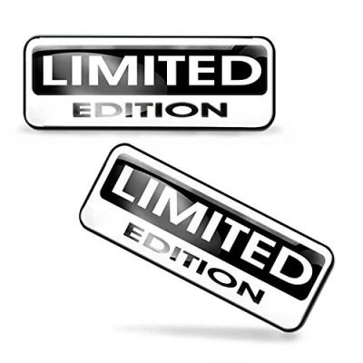 Afbeelding van SkinoEu® 2 x 3D gelstickers van silicone, Limited Edition, auto, motorfiets, fiets, skate, raam, deur, pc, tablet, laptop, tuning KS 89, stuks