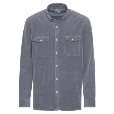 Afbeelding van camel active Langarm IN Regular FIT Overhemd, Heren, Maat: Large, Denim blue