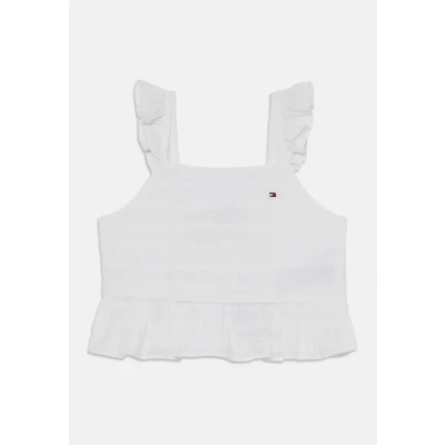 Afbeelding van Tommy Hilfiger Textured Top voor kinderen, Maat: 98, White