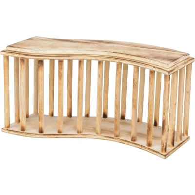 Afbeelding van Trixie hooiruif met deksel hout gevlamd 37x13x19 cm