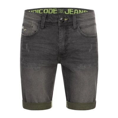 Afbeelding van Indicode Jeans Zalento Jeansshort, Heren, Maat: Small, Raven