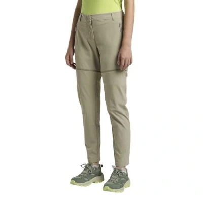 Afbeelding van Jack Wolfskin Hikeout ZIP OFF Outdoorbroeken, Dames, Maat: 40, Stone
