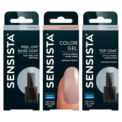 Afbeelding van Sensista I Like You A Latte Peel Off Set Gellak Voordeelset Nude Gel nagellak voor LED lamp 3 stuks