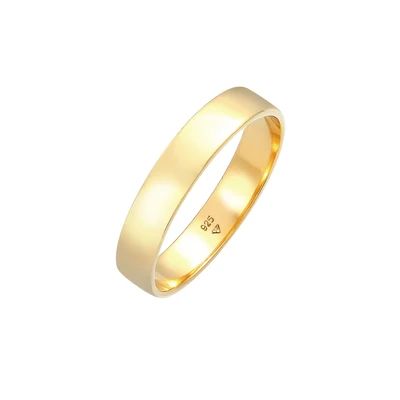 Afbeelding van Kuzzoi Basic Ring goldcoloured, Heren, Maat: 62, Gold coloured