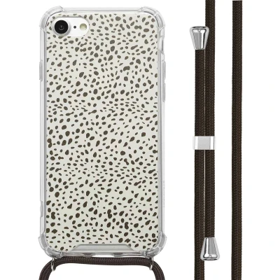 Afbeelding van imoshion Hoesje Geschikt voor iPhone SE (2022) / (2020) 8 7 Design met Koord Desert Dots