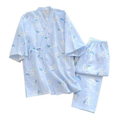 Afbeelding van Puur katoen Womens Japanse kimono pyjama pak, Kleur 11 l, L