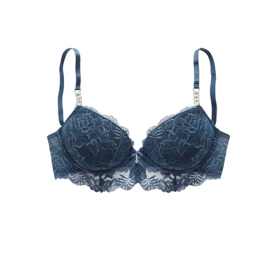 Afbeelding van Lascana PUSH UP BRA Pushup BH, Dames, Maat: 80A, Petrol