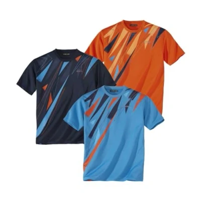 Afbeelding van ATLAS FOR MEN T shirt voor heren, set van 3 stuks, met ronde hals, korte mouwen, verkrijgbaar in grote maten M tot 5XL,