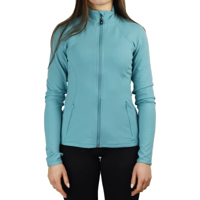 Afbeelding van Skechers Go Flex Mesh Jacket W03JA158 TURQ, Vrouwen, Blauw, Sweatshirt, maat: XS
