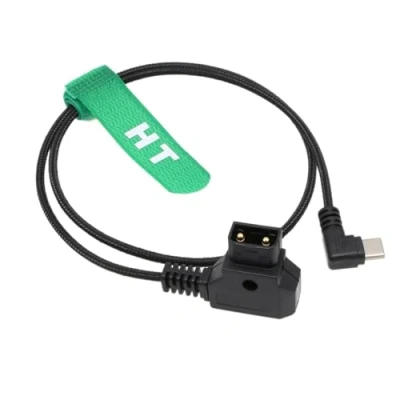 Afbeelding van HangTon Voedingskabel D tap naar USB Type C 14.8V 24 inch voor Tilta Nucleus Nano II Draadloze Focus Motor V Mount Batterij, Rechte hoek