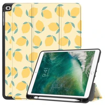 Afbeelding van Apple iPad Air 2 (2014) Hoes: imoshion Design Trifold Bookcase Citrus Dream Kunstleder Tablet Hoezen