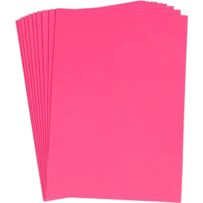 Afbeelding van Creotime foam vellen A4 roze 10 stuks