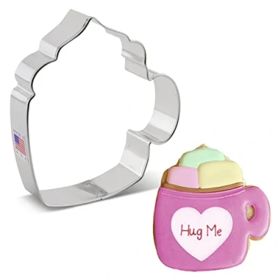 Afbeelding van Ann Clark Cookie Cutters Coffee Mug by Flour Box Bakery Cutter, 4&quot;