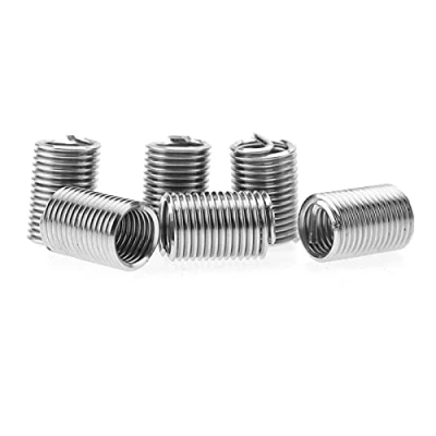 Afbeelding van Akozon schroefdraadinzetstukken, 50 stuks, M10 roestvrij staal, SS304, spiraaldraad, helical assortiment, helicoil, type vrije loopdraad, schroefdraad (M10 x 1,5 2D)