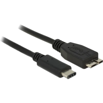 Afbeelding van Delock USB kabel 3.2 Gen1 (USB 3.0 / 3.1 Gen1) C stekker, micro B stekker 0.50 m Zwart 83676
