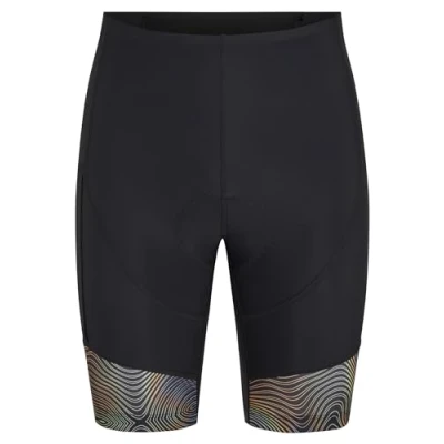 Afbeelding van Ziener Nasira X Gel fietstig/fietsbroek/mountainbike/racefiets, ademend, sneldrogend, gevoerd, gel, wave print/zwart, 46