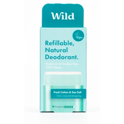 Afbeelding van 30% korting Wild Deodorant Fresh Cotton &amp; Sea Salt 40g