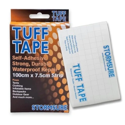 Afbeelding van TUFF Tape Repair 1m Strip Multi Purpose, Zelfklevend, Waterdicht &amp; Flexibel Ideaal voor Quick Fixes op Uitrusting, Kleding Meer