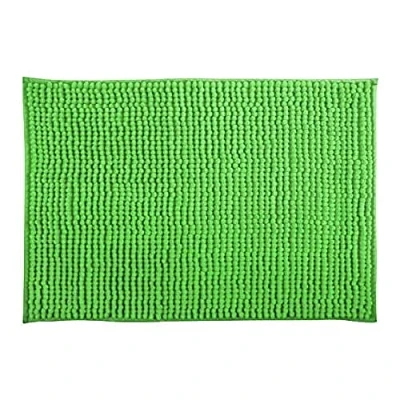 Afbeelding van MSV Badkamerkleed/badmat kleedje voor op de vloer groen 60 x 90 cm Microvezel Badmatjes