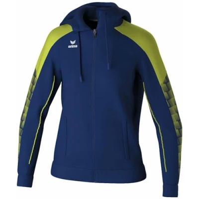 Afbeelding van Erima Evo Star Trainingsjack Met Capuchon Dames Marine / Geel Maat: 34