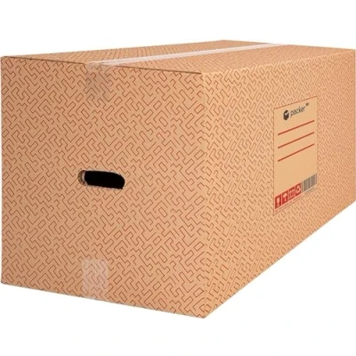 Afbeelding van packer PRO Verpakking met 10 dozen voor verhuizingen en opslag, zeer robuust, handgrepen, 600 x 400 mm
