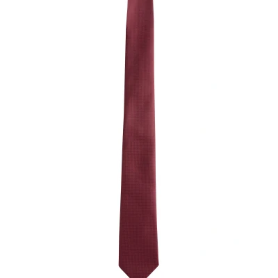 Afbeelding van Next SLIM Textured Stropdas, Heren, Maat: One Size, Burgundy red