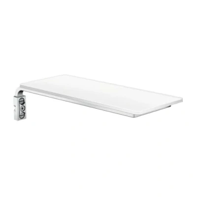 Afbeelding van hansgrohe Zeepbakje Casetta E shampoo en douchegelrek, wit/chroom