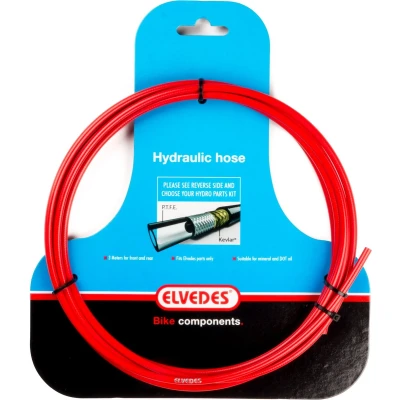 Afbeelding van Elvedes Hydraulische leiding met PTFE voering en kevlar protectie rood (3 meter op kaart)