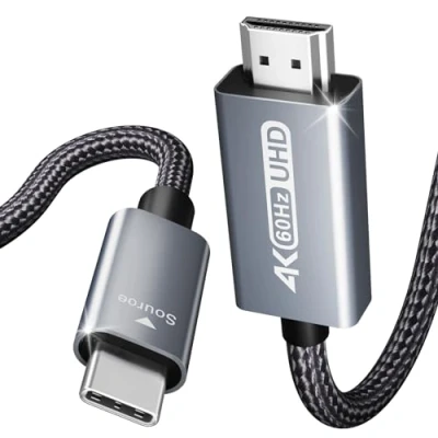 Afbeelding van USB C naar HDMI kabel (4K @ 60Hz), BENFEI 0.9M Thunderbolt 3 compatibel voor MacBook Pro 2019/2018/2017, Samsung Galaxy S9 / S8 en meer [Aluminium omhulsel nylon kabel]