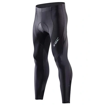 Afbeelding van XGC Lange fietsbroek voor heren, elastische ademende 4D spons zitkussen met een hoge dichtheid