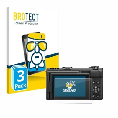 Afbeelding van BROTECT Screenprotector voor Canon PowerShot V1 Folie Beschermfolie Beschermglas transparant (3 Stuks)