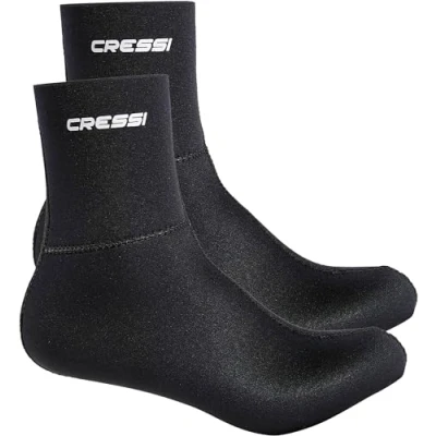 Afbeelding van Cressi Black Neoprene Socks Resilient 3 mm