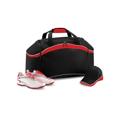 Afbeelding van BagBase Teamwear Holdall BG572 BLACK/CLASSIC RED/WHITE