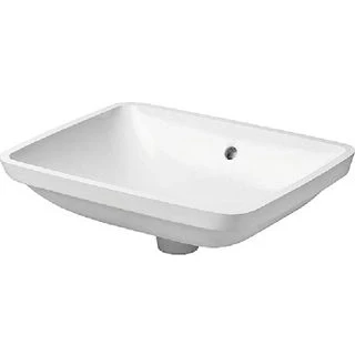 Afbeelding van Duravit Starck 3 inbouw wastafel 49x40 zonder kraangat wit