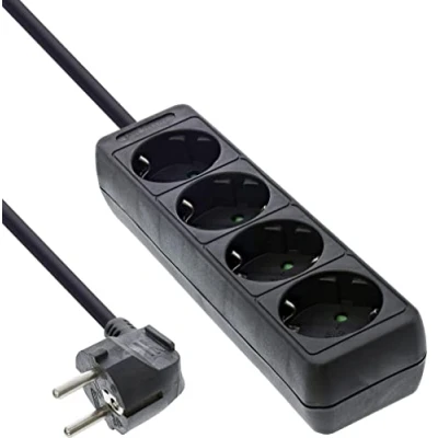 Afbeelding van InLine, Stekkerdoos, Stopcontact (4 x, 4 polig, 3 m)