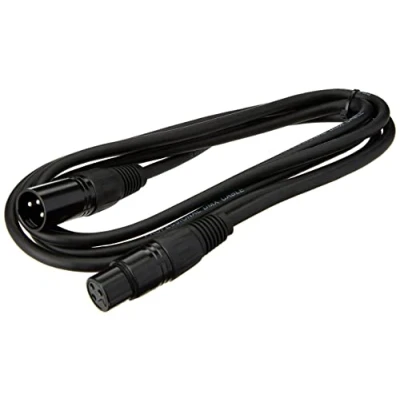 Afbeelding van Pulse PLS00266 DMX kabel, 3 polig, XLR stekker op bus, 2 m, zwart