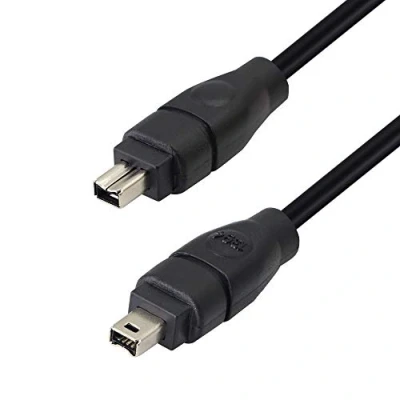 Afbeelding van Firewire 400 Kabel Cord 4 Pin naar Male iLink DV IEEE 1394 voor Computer Laptop PC JVC Sony Camcorder 6 Voet Zwart