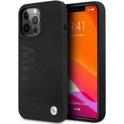 Afbeelding van BMW Signature Silicone Back Case Geschikt voor Apple iPhone 13 Pro (6.1&quot;) Zwart