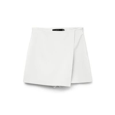 Afbeelding van VERO MODA Dames Vmmelina Hw Short Skort Noos, wit (snow white), S