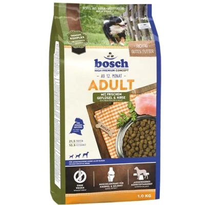 Afbeelding van Bosch HPC Adult met vers gevogelte &amp; herten Droog Hondenvoer voor volwassen honden van alle rassen, 5 x 1 kg