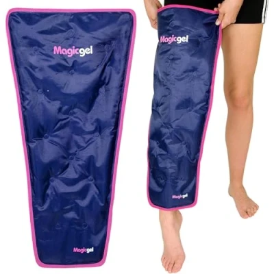 Afbeelding van Magic gel Groot koelkompres voor de benen Professionele koudetherapie Tegen pijn, zwelling en ontsteking Verkoelende benen, bij blessures, verstuikingen, artritis meer.